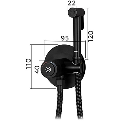 Смеситель с гигиеническим душем Gappo G7288-6