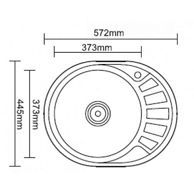 Мойка Ledeme L75745-L 57*45 матовая левая
