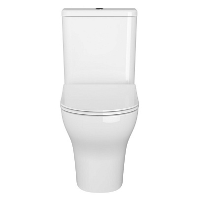 Унитаз-компакт напольный VitrA Zentrum 9012B003-7209 с сиденьем микролифт белый санитарный фарфор антибактериальное покрытие Hygiene