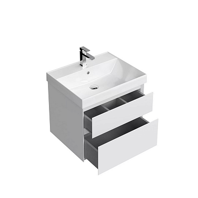 Тумба подвесная Kerama Marazzi Cubo 60 см, белая матовая CUB.60.2WHT.M