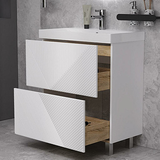 Тумба напольная Edge 700-0-2 (9696) белый глянец (рак.217503)