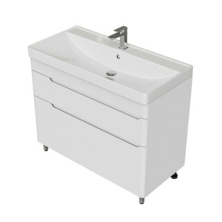 Тумба напольная MIRSANT Flat 100/2 (раковина Astra 100,Line 100) (рак. 268528, 268529 в комплект не входит)