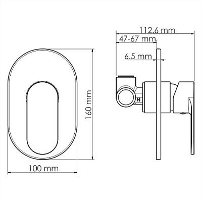 Смеситель для душа WasserKRAFT Mindel 8551