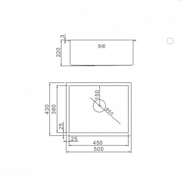 Кухонная мойка премиум 50х43, Gerhans K35043G PVD золото