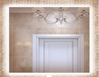 Зеркало Glassiko Minima 800*700.103 подсветка (холод.свет) + сенсор.выкл.на касание