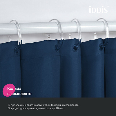 Штора для ванной 200x180 Iddis Base BS04P18i11