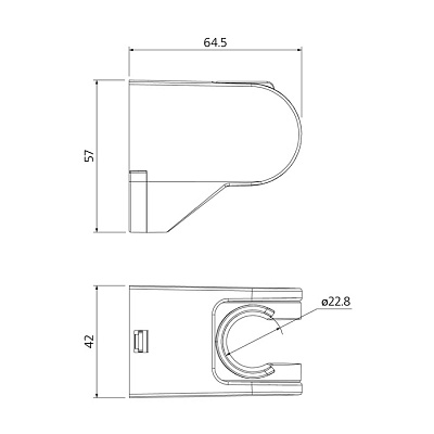 Держатель для лейки Milardo Shower Holder 360CP00M53