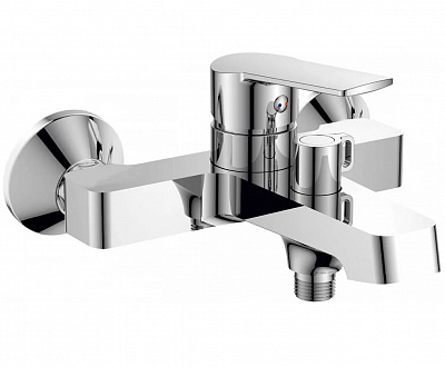 Смеситель для ванны с коротким изливом RUSH Balearic BA3935-44 хром