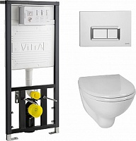Комплект инсталляции с унитазом VitrA Arkitekt 9005B003-7211 хром(4в1)