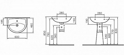Раковина Vitra Norm Fit 6895B099-1778