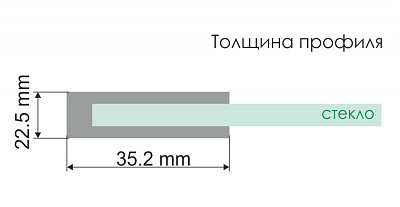 Стеклянная шторка на ванну 80х140 WasserKRAFT Schunter 82S02-80 Fixed профиль золотой матовый