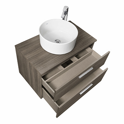 Тумба под раковину Roca Victoria 80 городской дуб 2 ящика A857470402