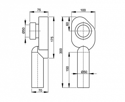 Сифон для писсуаров Santek Ковбой(Гала) 1WH108699 вертикальный