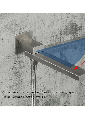 Душевая система скрытого монтажа с тропическим душем Gappo G99-20 G7199-20 сатин