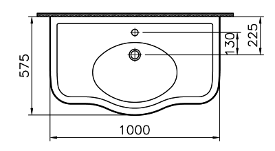 Раковина Vitra Efes 100 6209B003-0001
