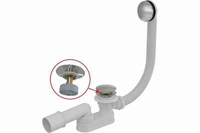 Слив-перелив для ванны VAGNERPLAST VPWAS0012-61 click-clak металл