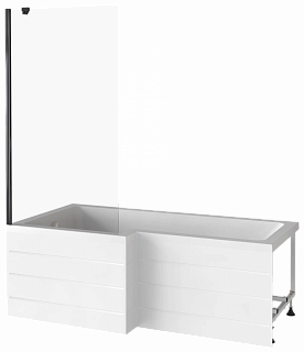 Шторка для ванны 90см Good Door Screen BS-90-C-B