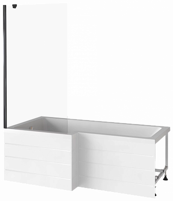 Шторка для ванны 90см Good Door Screen BS-90-C-B