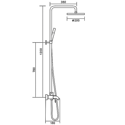 Душевая система Frap F2411