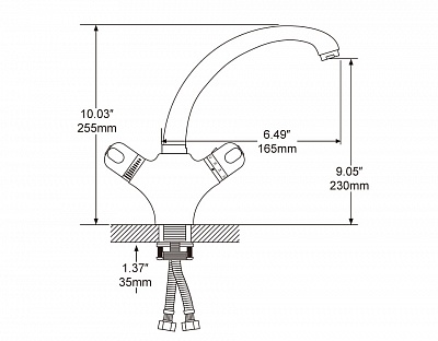 Смеситель для раковины Frap F1051