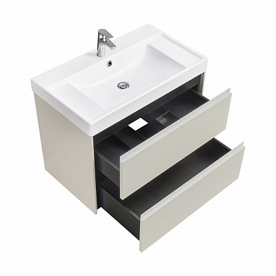 Тумба под раковину Roca Ona Ivory 800 слоновая кость, 2 ящика, ZRU9307862