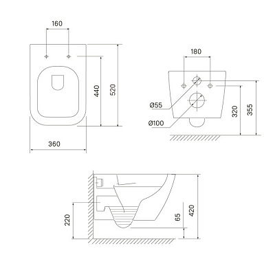 Унитаз подвесной безободковый Iddis Torr TORRDSEi25