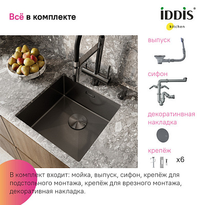 Мойка Iddis Edifice EDI44G0i77