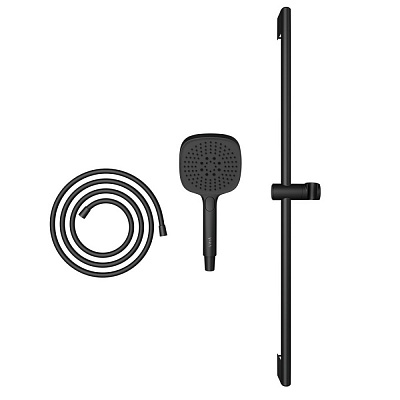 Душевая стойка VitrA Core Square A4591736EXP с ручным душем без смесителя матовая черная