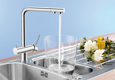 Смеситель для кухни Blanco Fontas II хром с каналом под фильтр. воду 525137