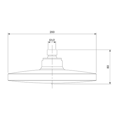 Смеситель с верхним душем 426924 Simp SIMSB1FM89