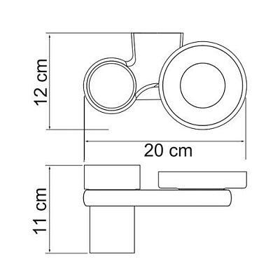 Держатель стакана и мыльницы WasserKRAFT Berkel K-6826