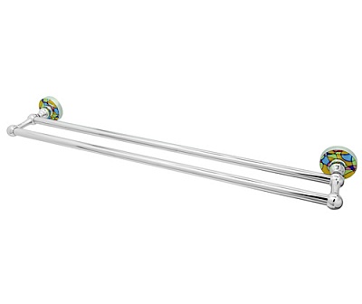 Держатель полотенец штанга двойная WasserKraft Diemel K-2240