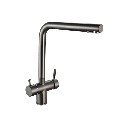 Смеситель для кухни РМС SUS127PVD-017F-015 с фильтром и PVD покрытием Нержавеющая сталь