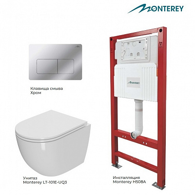 Комплект инсталляции с унитазом Monterey H508A+UP007.02+LT-101E-UQ3