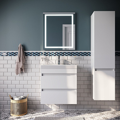 Шкаф пенал подвесной 35 см белый Iddis Zodiac ZOD35W0i97