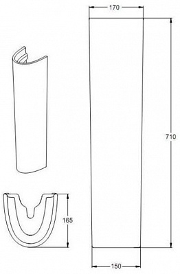 Пьедестал Ideal Standard Eurovit Plus W311101