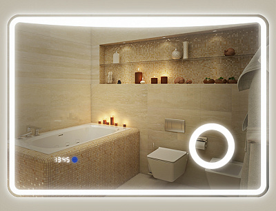 Зеркало с подсветкой Glassiko RIO 100x70 116