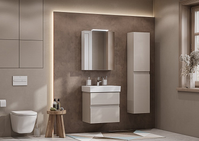 Тумба с раковиной Roca Oleta 60 капучино, 2 ящика, A857639515