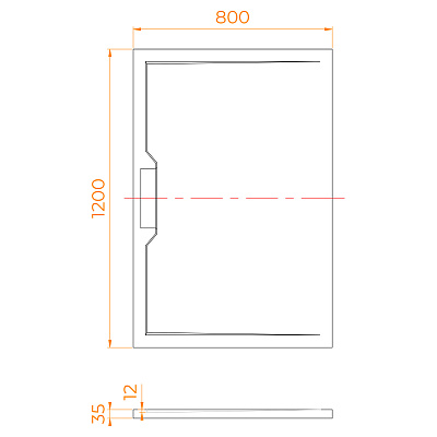 Душевой поддон прямоугольный RGW STL MB Черный мрамор  900x1000