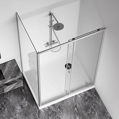 Душевая перегородка 70х190 GoodDoor Cube SP-70-C-CH 70 хром КУ00007