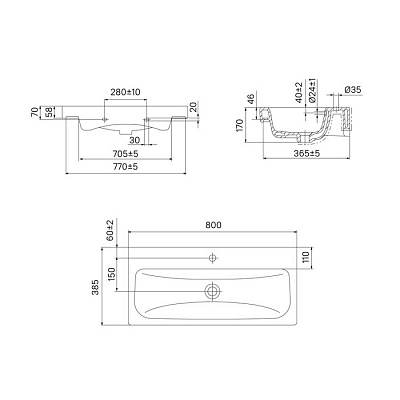 Тумба с умывальником Iddis Zodiac ZOD8ABFi95K