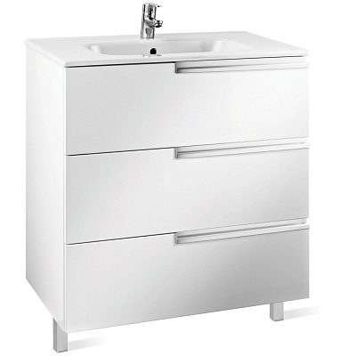 Тумба с раковиной Roca Victoria Nord Ice Edition 60 3 ящика ZRU9302834