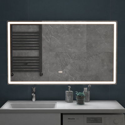 Зеркало в ванную 120х70 VIGO Geometry Luxe 1200 на взмах
