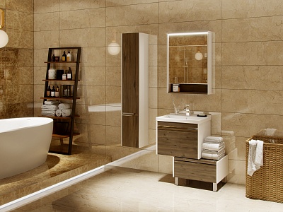 Комод Акватон Капри 60 таксония темная 1A231003KPDB0