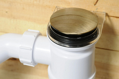 Сифон бутылочный для поддона с выпуском выход Дн=40/50мм; цвет-античная бронза McALPINE MRS2CL-AB