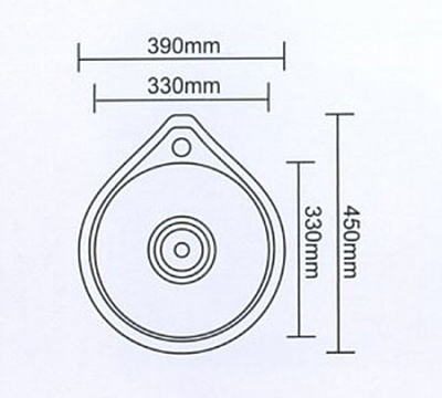 Мойка Ledeme L-94539 (Глянцевая) 450*390 врезная с сифоном