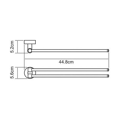 Держатель полотенец рога WasserKRAFT Isen K-4031