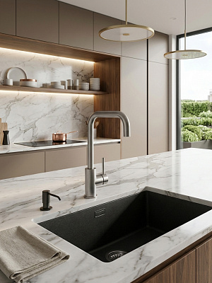 Смеситель для кухни из нержавеющей стали SUS304 CALORIE CAL50224-6