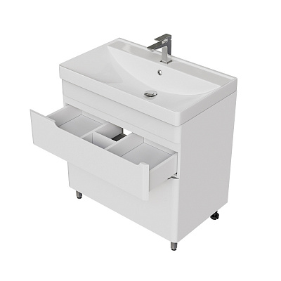 Тумба напольная MIRSANT Flat 80/2 УТ000099164 (раковина Astra 80)