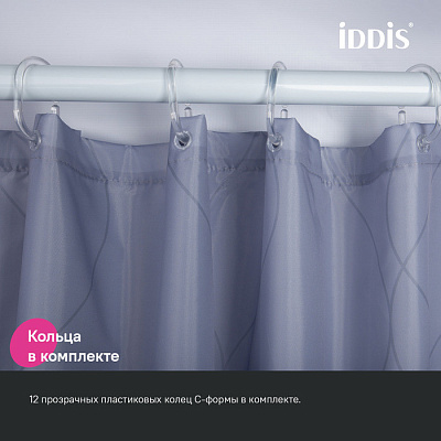 Штора для ванной 200x240 Iddis Base BD03P24i11